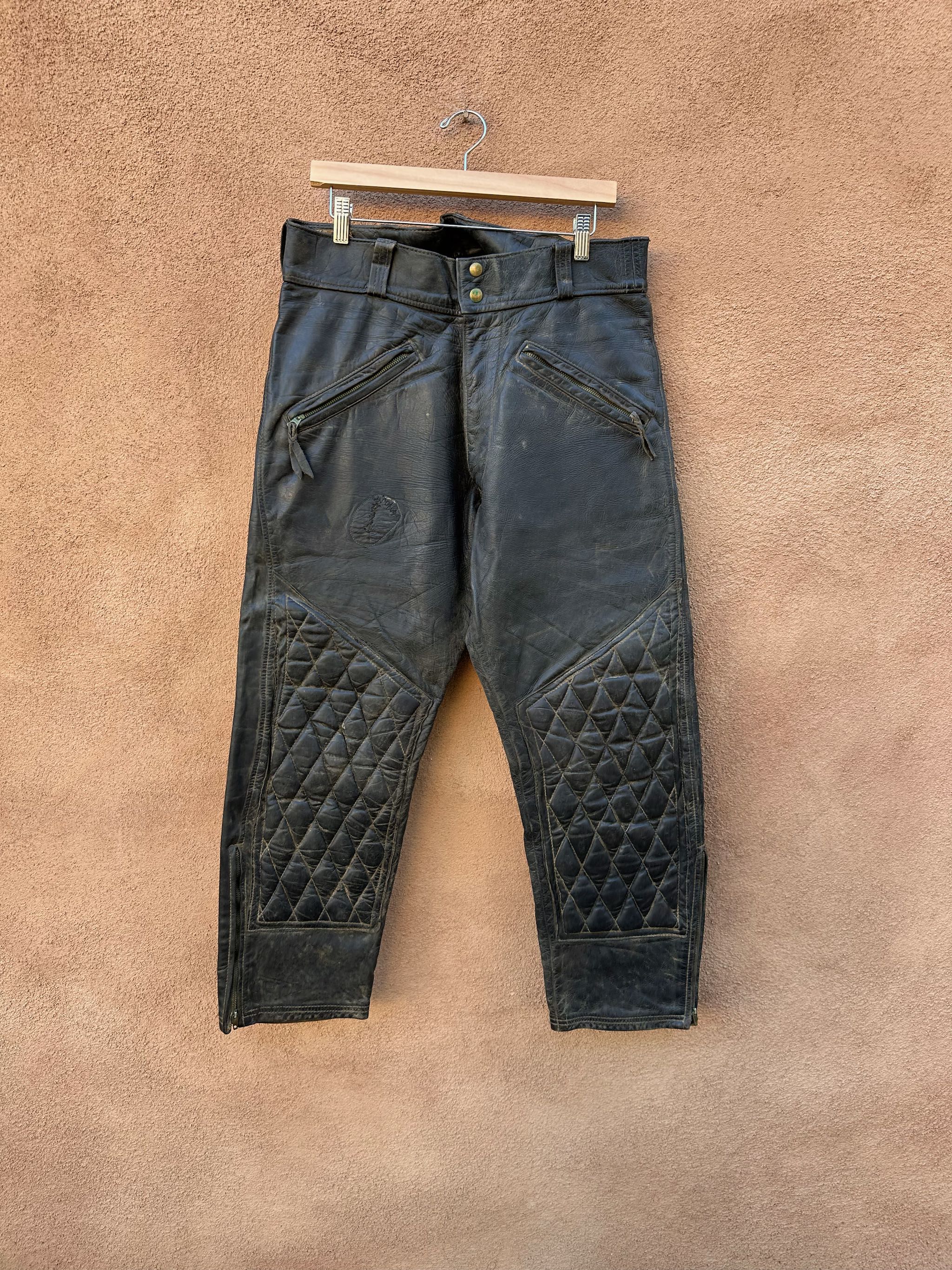 Vintage 1960's Langlitz Leathers Padded Competition Pants – DESERT