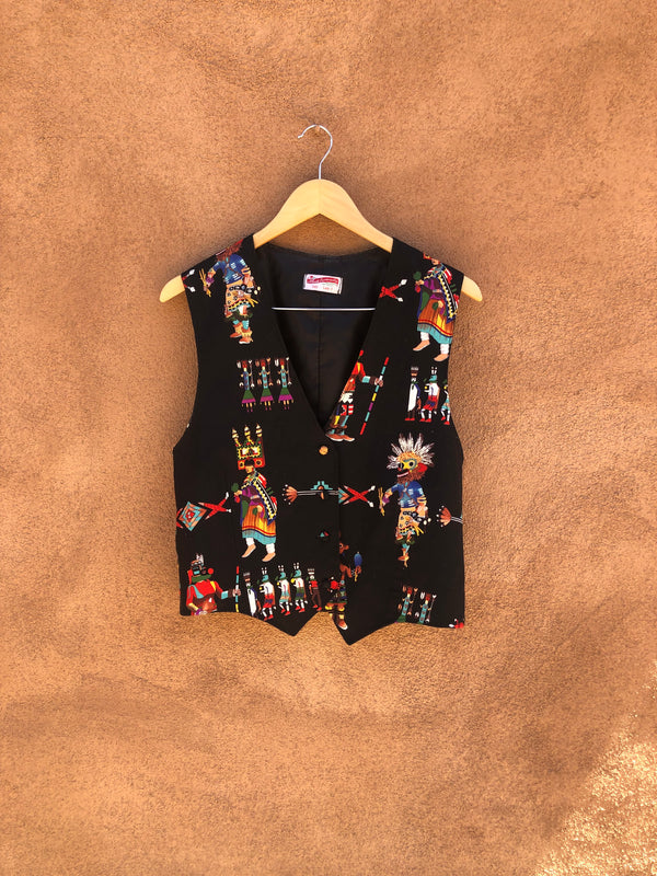 Kachina Print Vest with Skirt - Hand Made