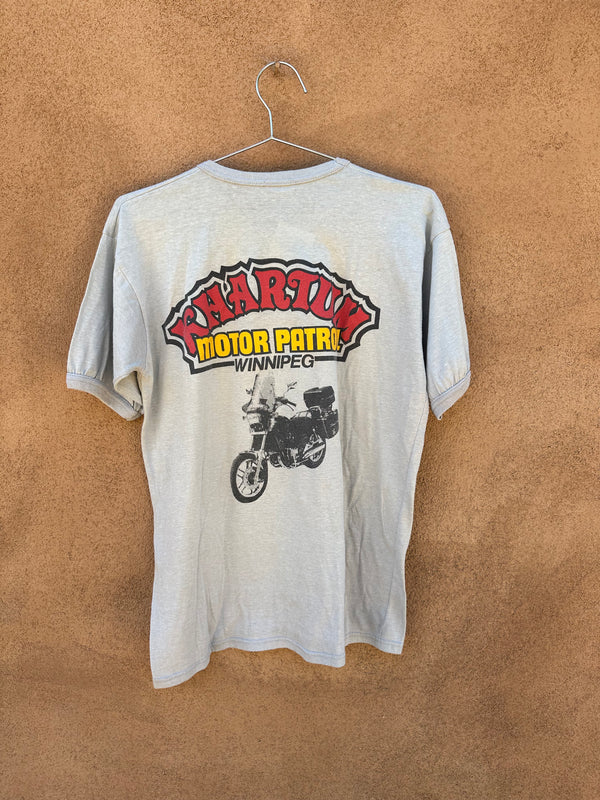 1988 Khartum Motor Patrol Biker T-shirt, Winnipeg