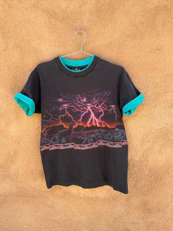 Habitat '92 Coyote Lightning T-shirt