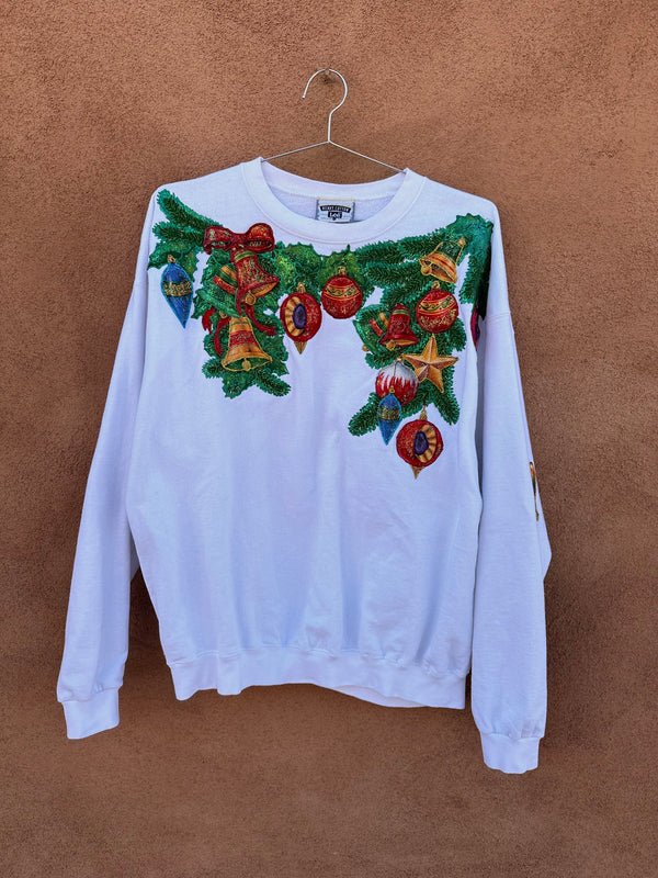 Applique & Glitter Holiday Sweatshirt