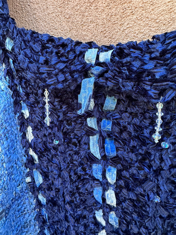 Unique Knit Vest with Beads