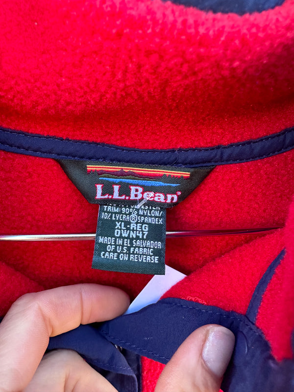 Red L.L. Bean Fleece