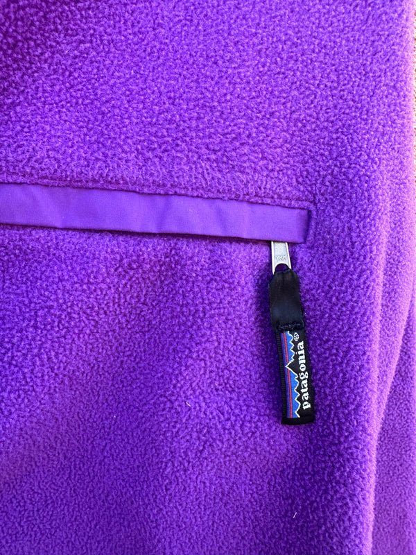 Purple Patagonia 1/2 Zip Fleece - Made in USA