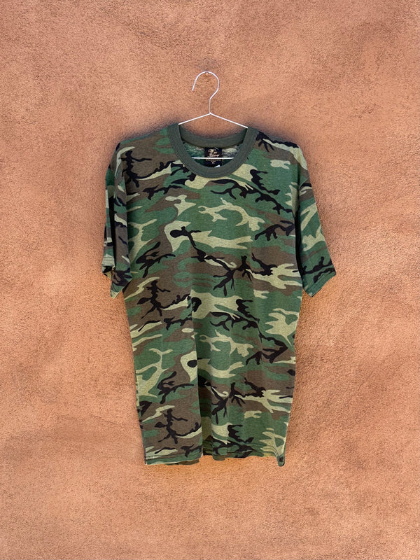80's Camo Ringer by Tee Swing Single Stitch T-shirt
