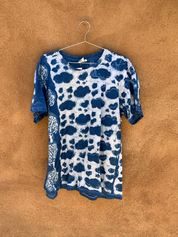 Blue/White Dyed Bindas T-shirt