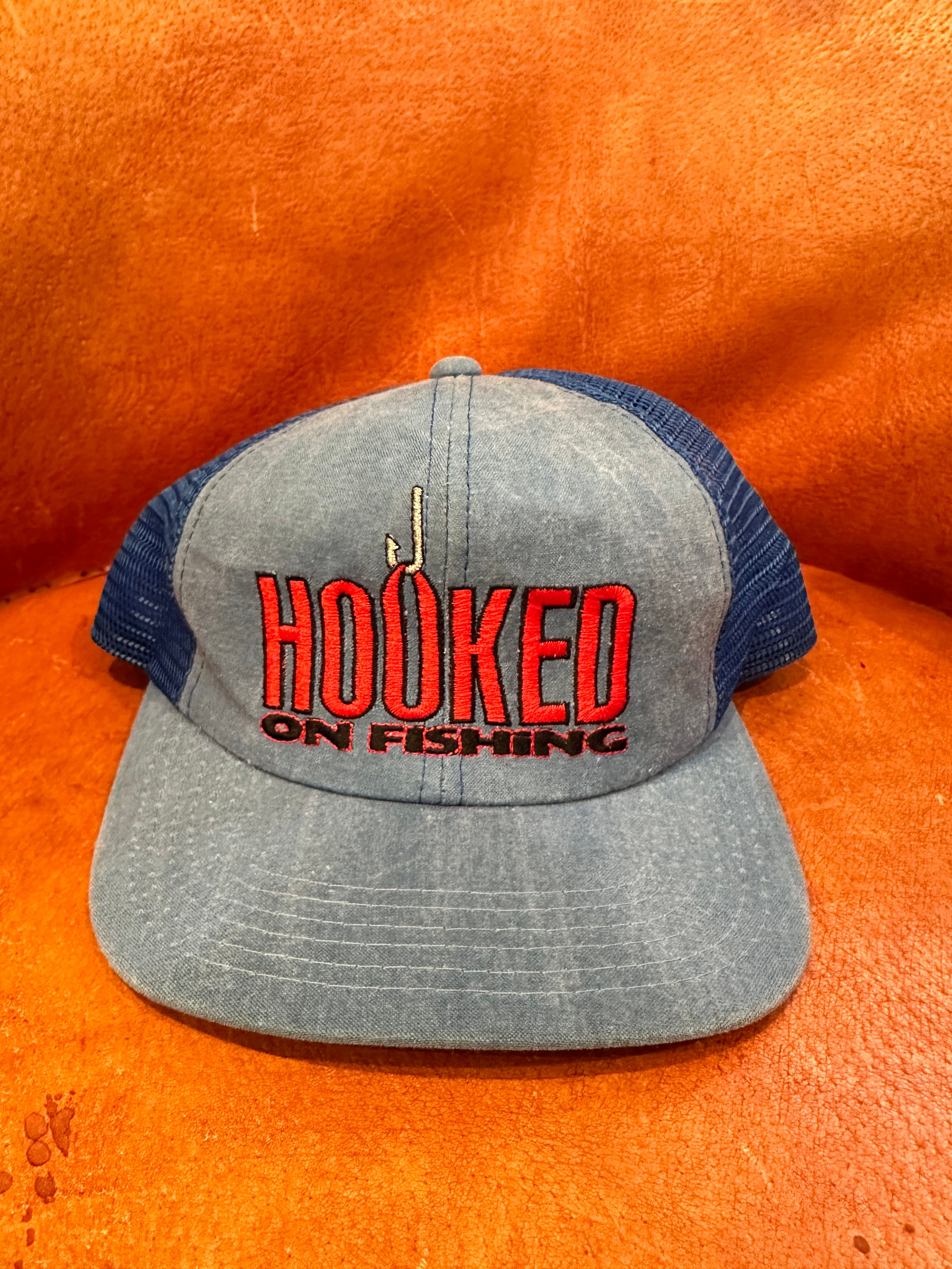 Vintage Hooked On Fishing Trucker Cap