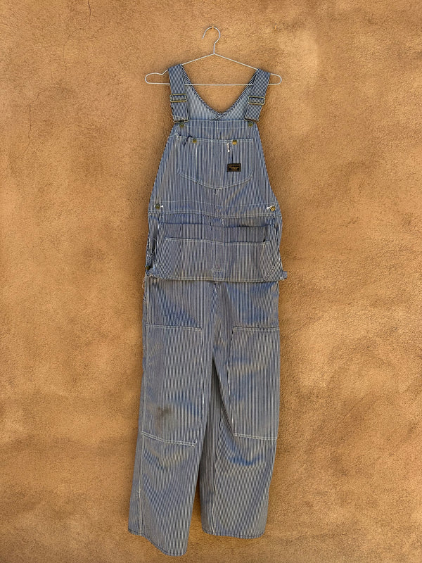 1960's Sears Tri-Blend Union Made Engineer Stripe Overalls
