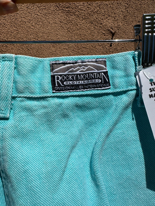 Robin Egg Blue Rockies Western Jeans - 25