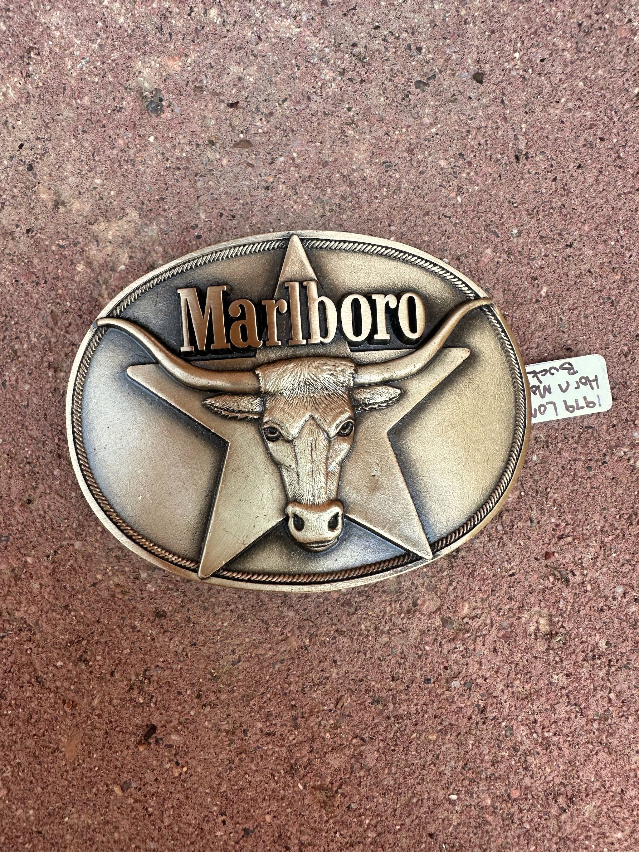 Vintage 1979 Long Horn Marlboro Belt Buckle – DESERT MOSS VINTAGE