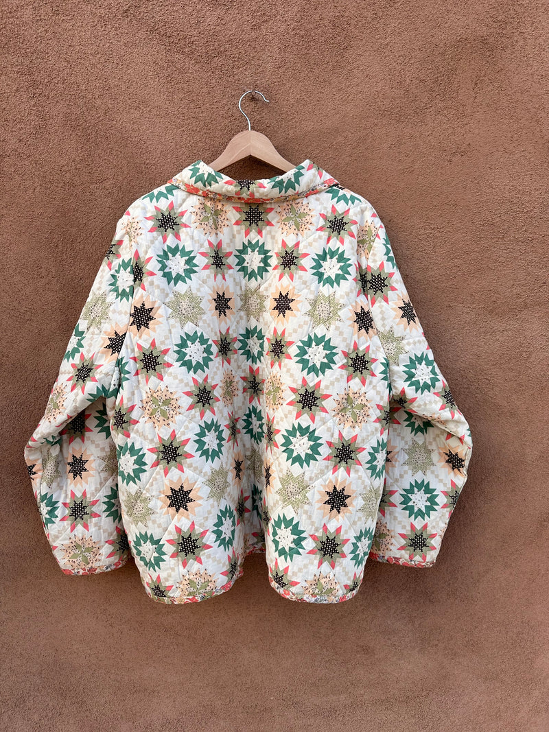 Country Quilt Jacket with Pockets