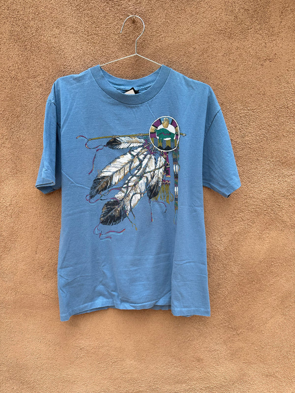 Diamond Dust Native American Feather T-shirt