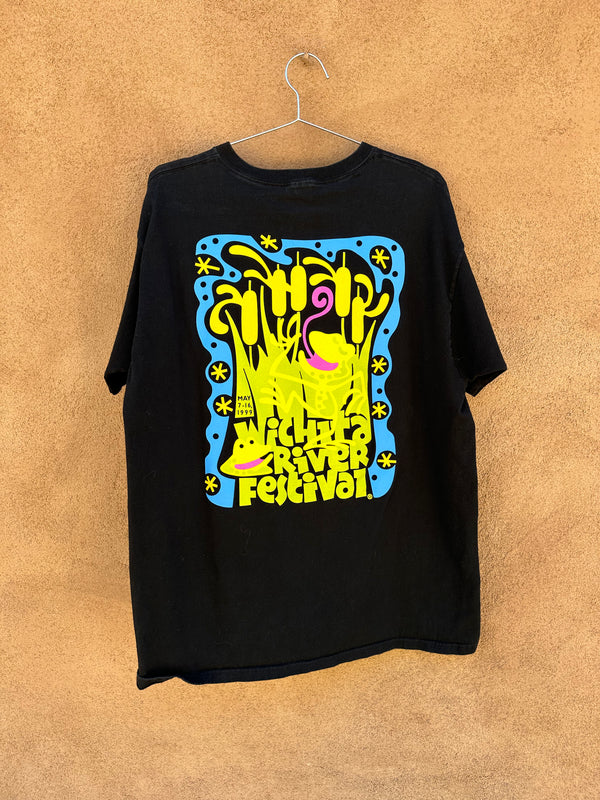 1999 Wichita River Festival Frog T-shirt