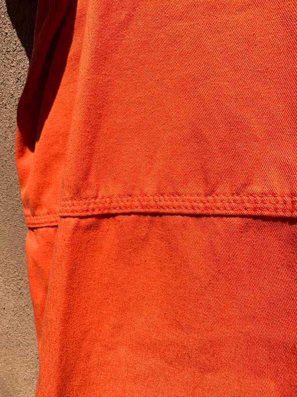 Orange Short Sleeve Bob Barker Jumpsuit - 4XL
