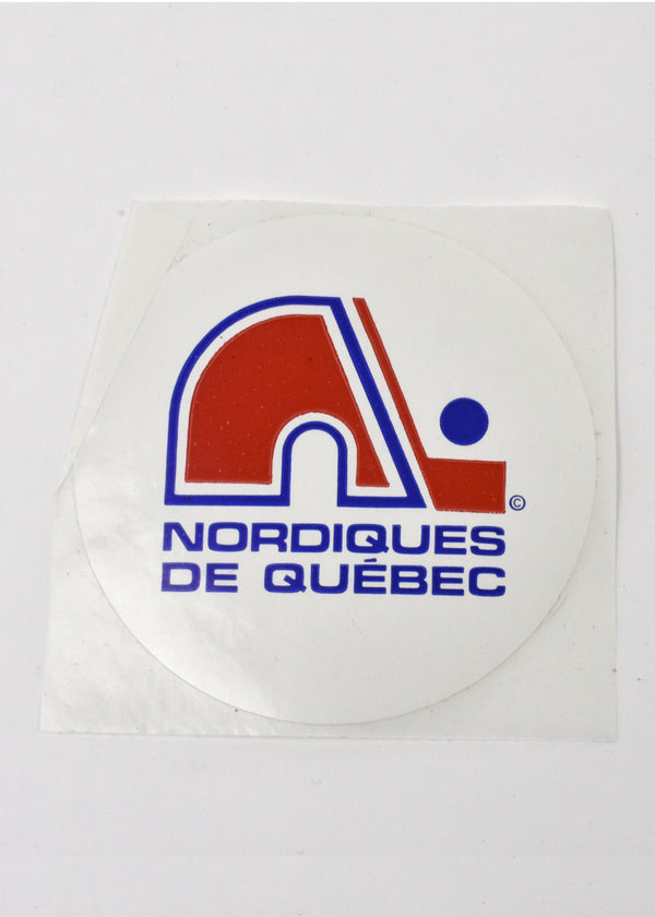 Quebec Nordiques Lot - License Plate, 2 Bumper Stickers & 2 Smaller Stickers