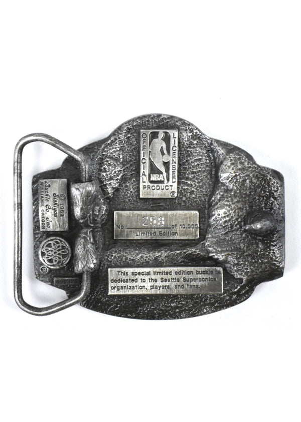 1989 Seattle Supersonics Belt Buckle by Siskiyou Buckle Company, Made in the USA
