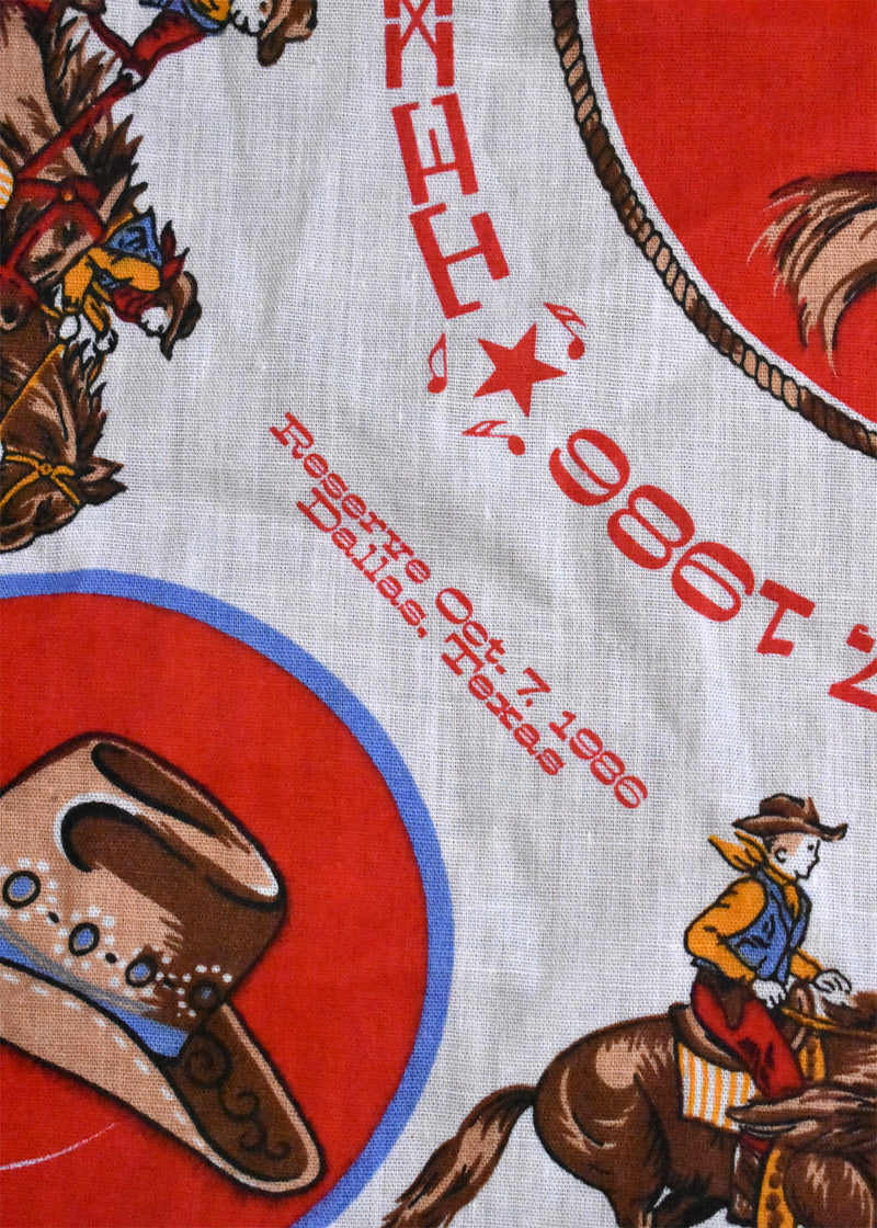 1986 Texas Rodeo Handkerchief