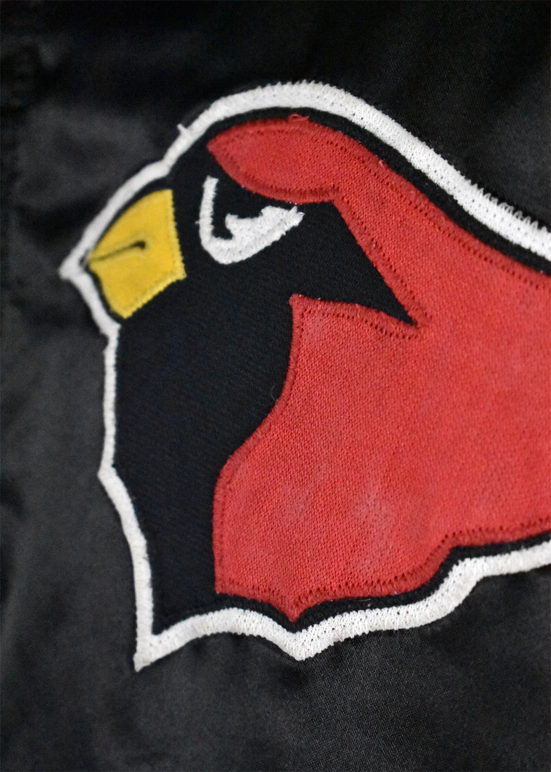 Arizona Cardinals Football Satin Varsity Jacket, Size Large