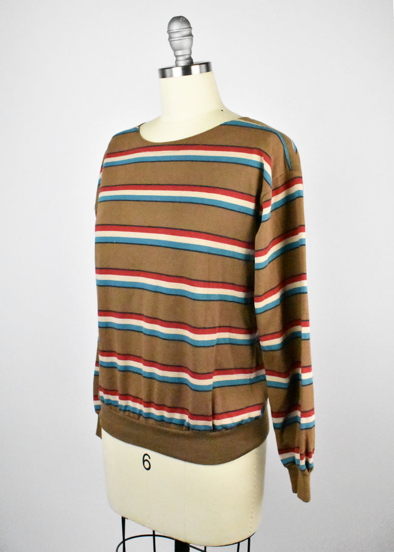 1970's Long Sleeve Striped Levi's Top