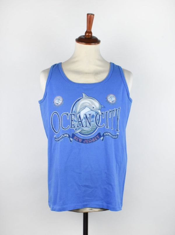 Vintage Ocean City, New Jersey Tank Top, Size Large, Made in the USA