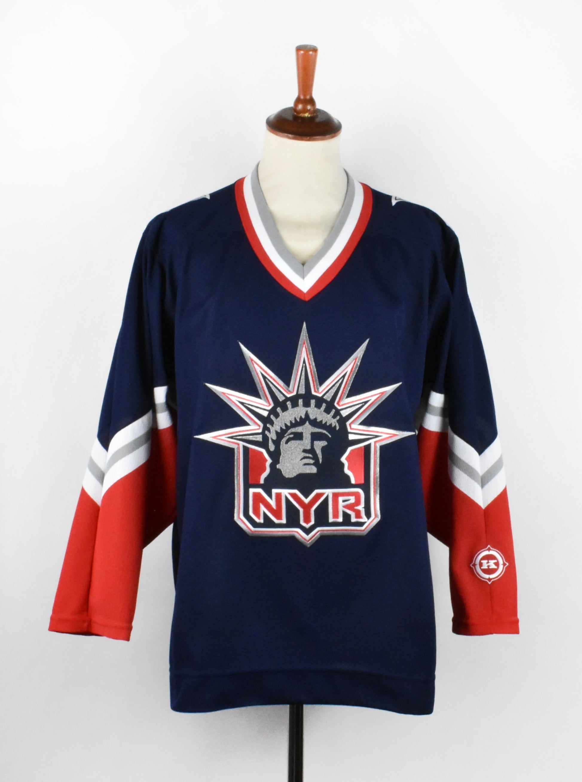 KOHO Mens Vintage NHL New York Rangers Hockey Jersey Blue Adult