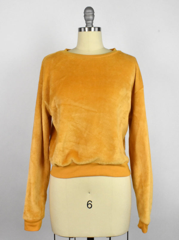 Vintage Golden Velour Sweatshirt