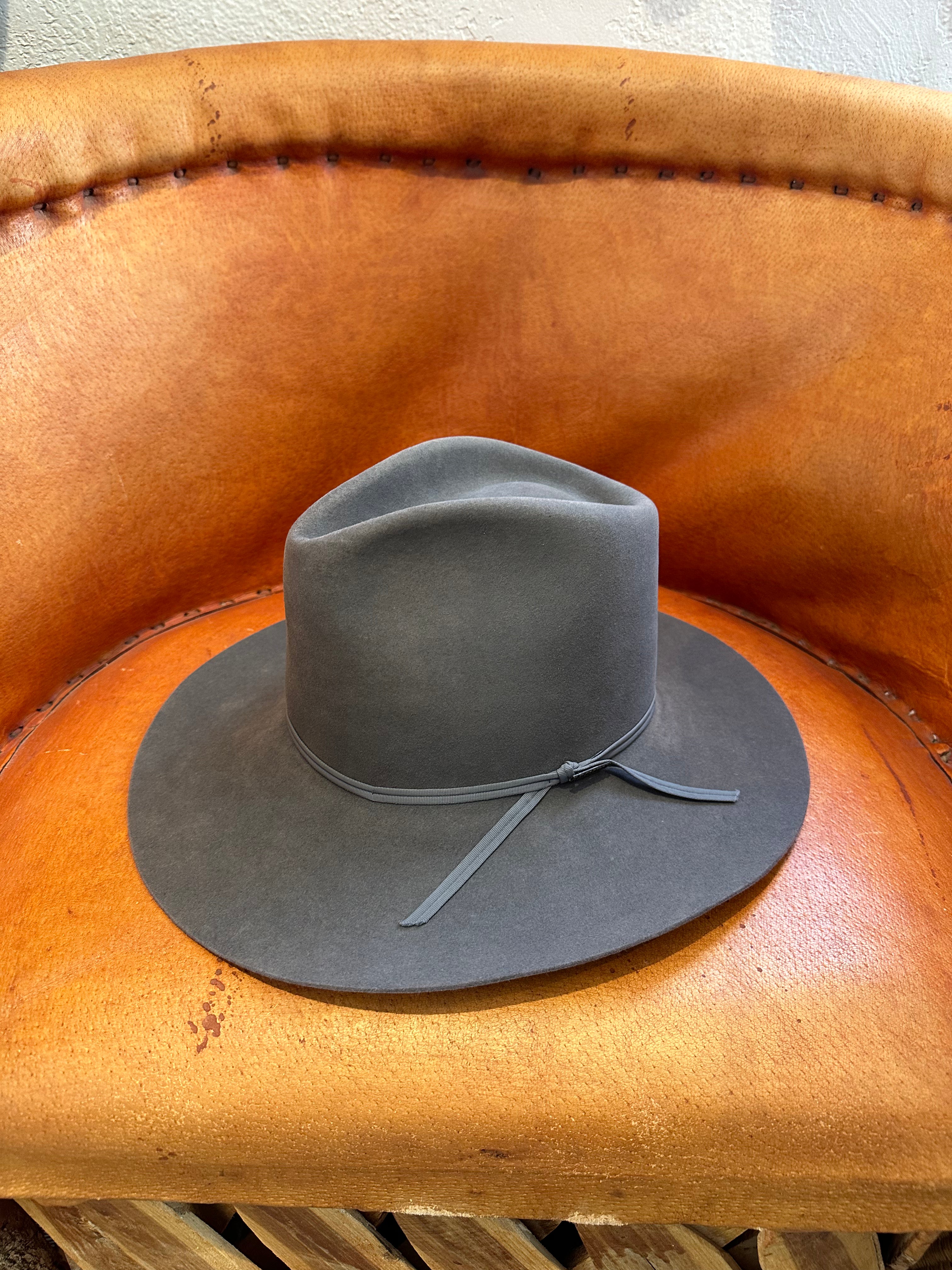Vintage Gray Resistol Tycoon Western Hat 6 7 8 DESERT MOSS VINTAGE