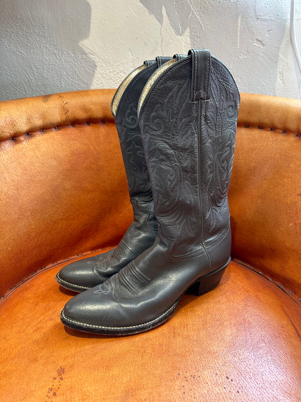 Gray Justin Cowboy Boots - 8.5D