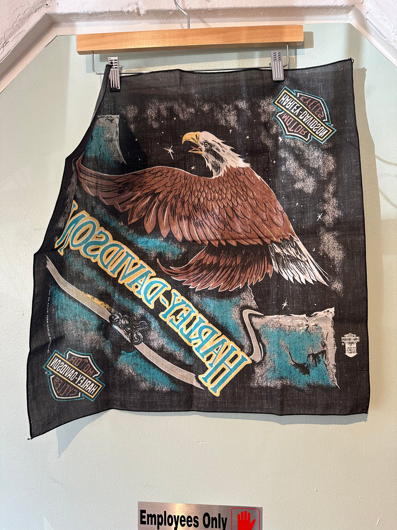 Harley Davidson Eagle and Mountains Handkerchief