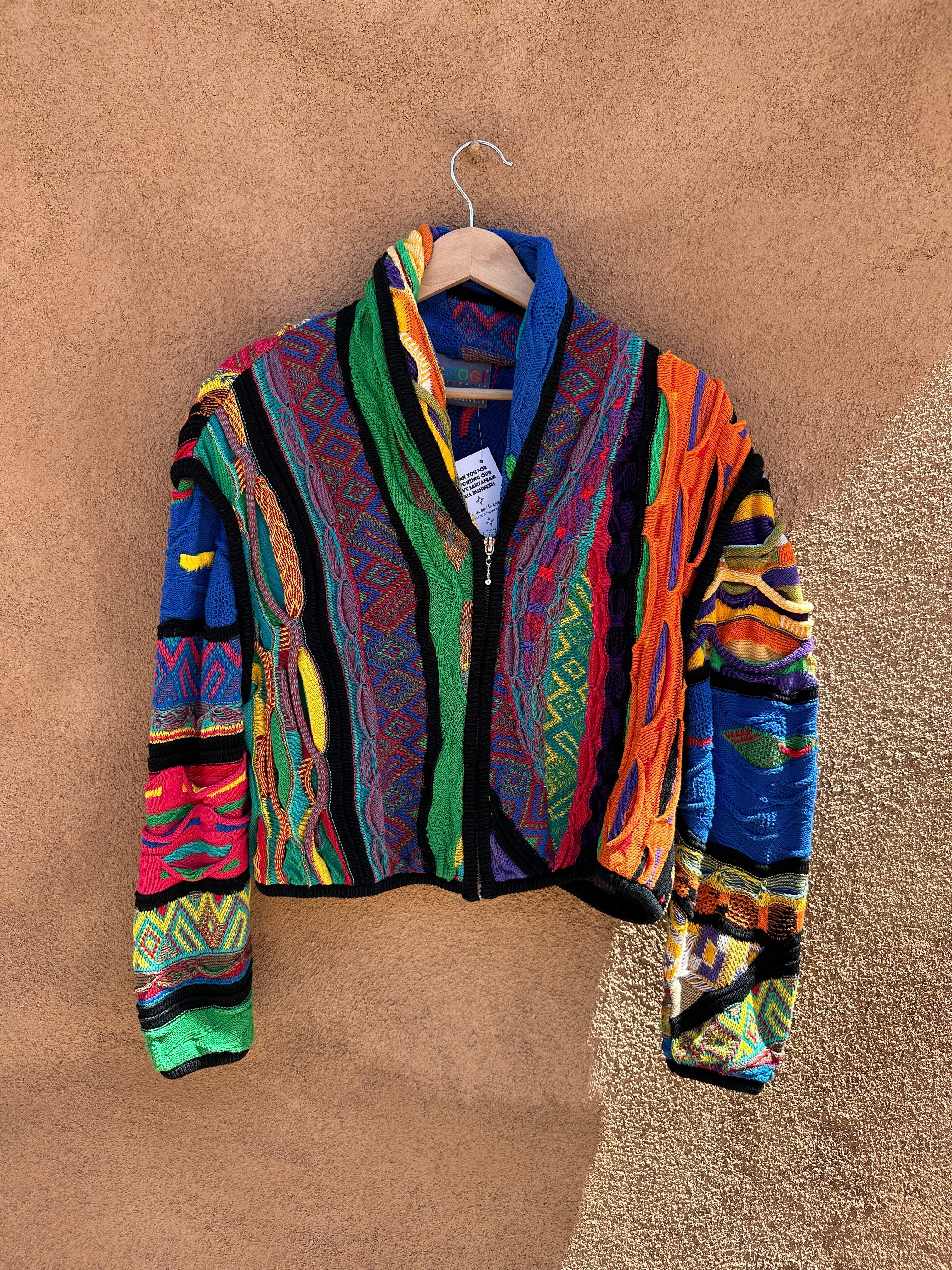 COOGI カーディガン Vintage Rare! Cropped Coogi Cardigan – DESERT MOSS VINTAGE