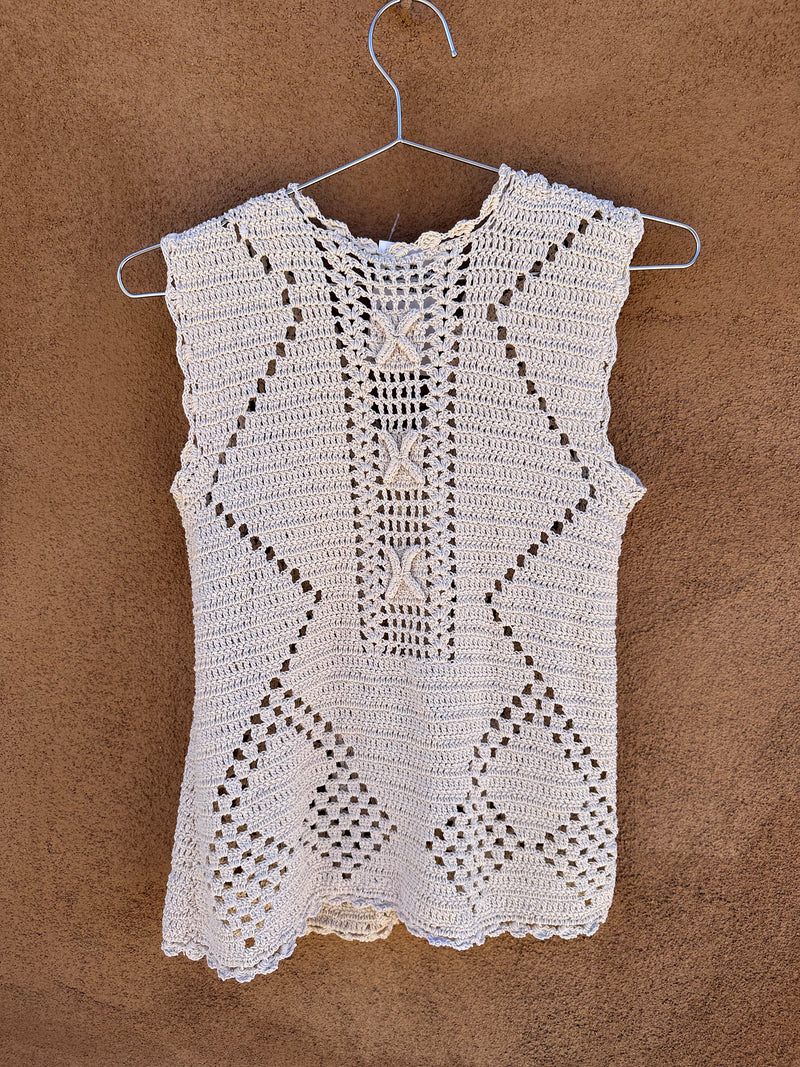Tight Crochet Button Vest
