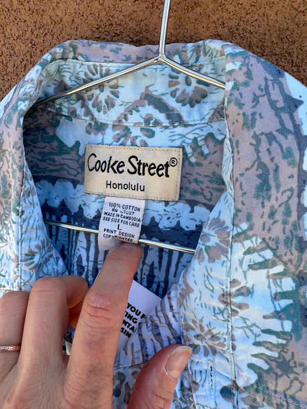 Blue Cooke Street Cotton Tiki Shirt
