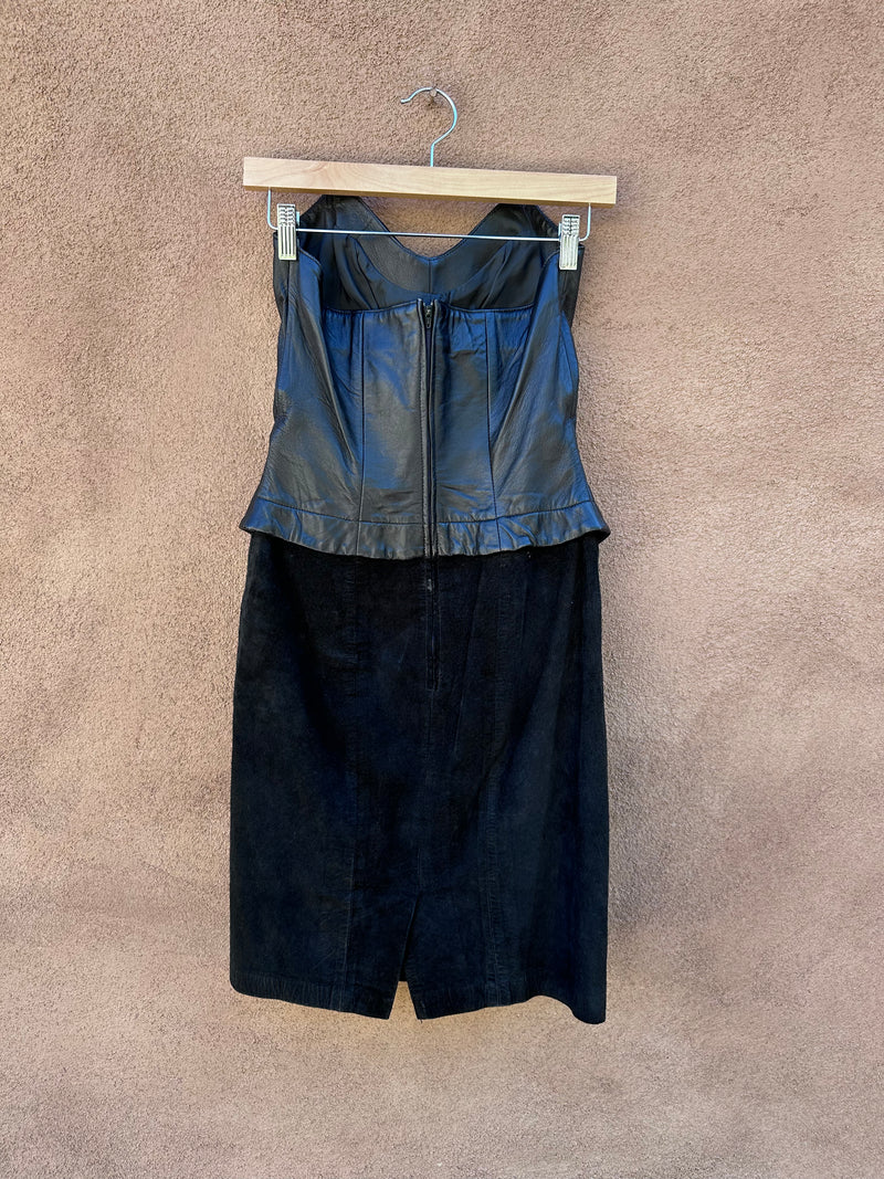 Michael Hoban Leathers Mini Dress - Black Leather Dress