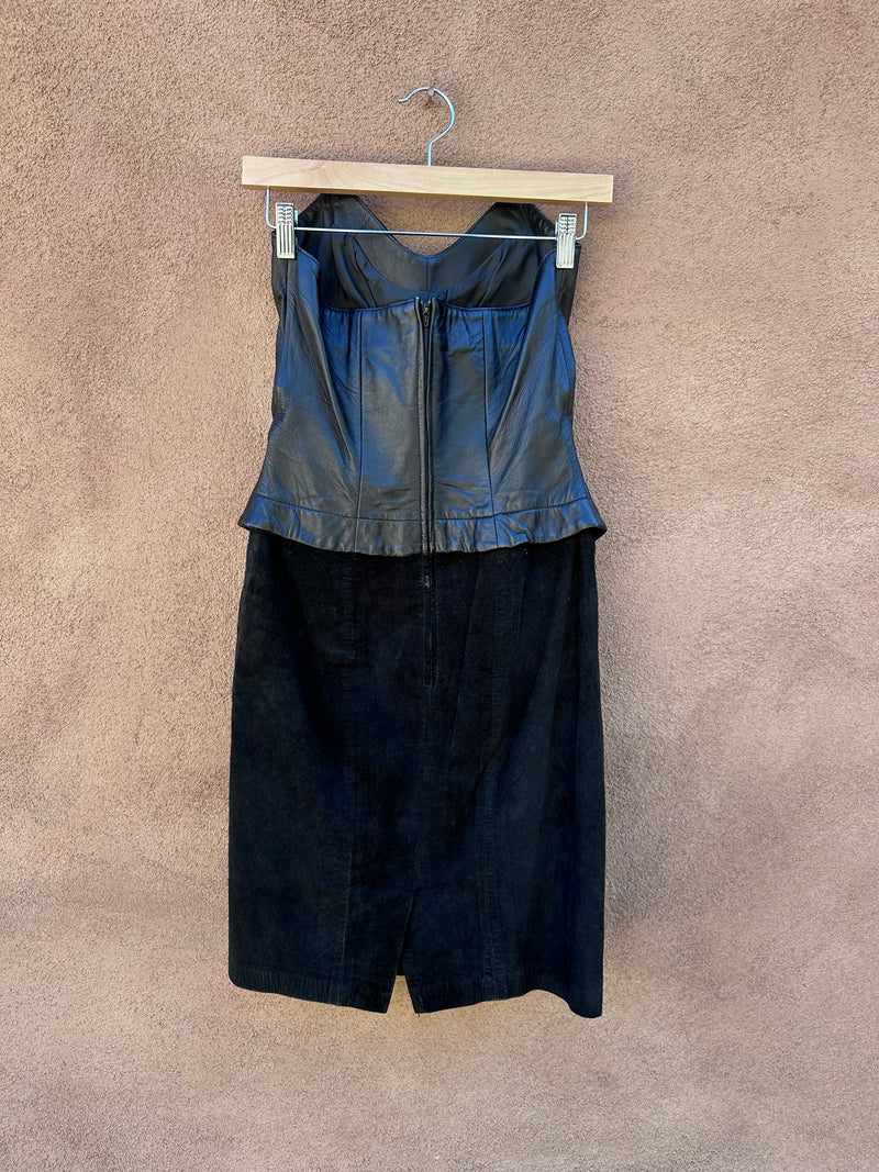 michael hoban leather dress Michael Hoban vintage leather dress with fringe