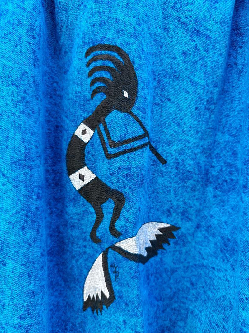 Kokopelli Blue Santa Fe Style Denim Jacket by MJR