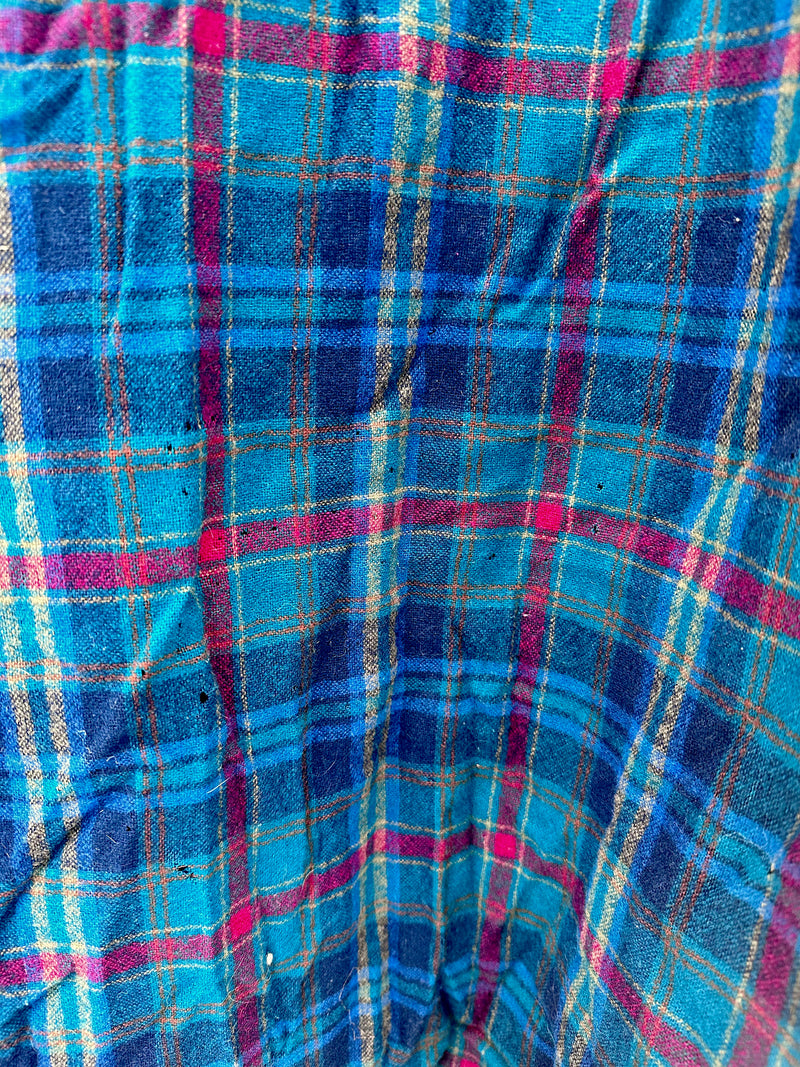 Blue/Red/Brown Plaid Wool Pendleton Shirt