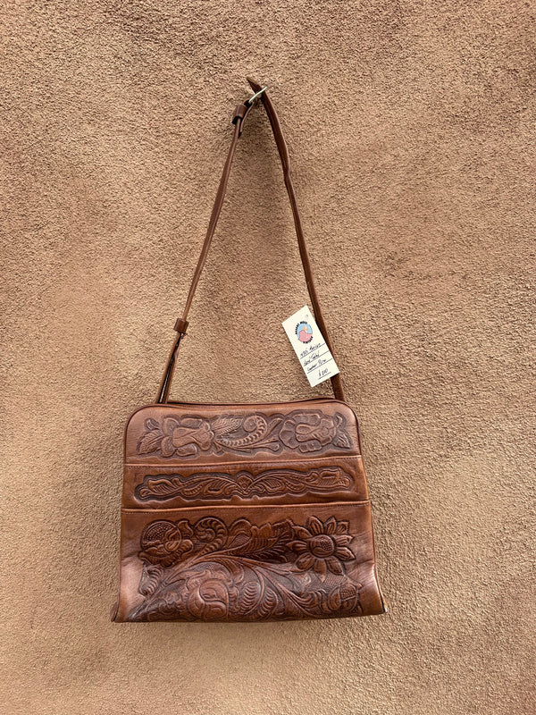 1970's Mexican Hand Tooled Leather Purse