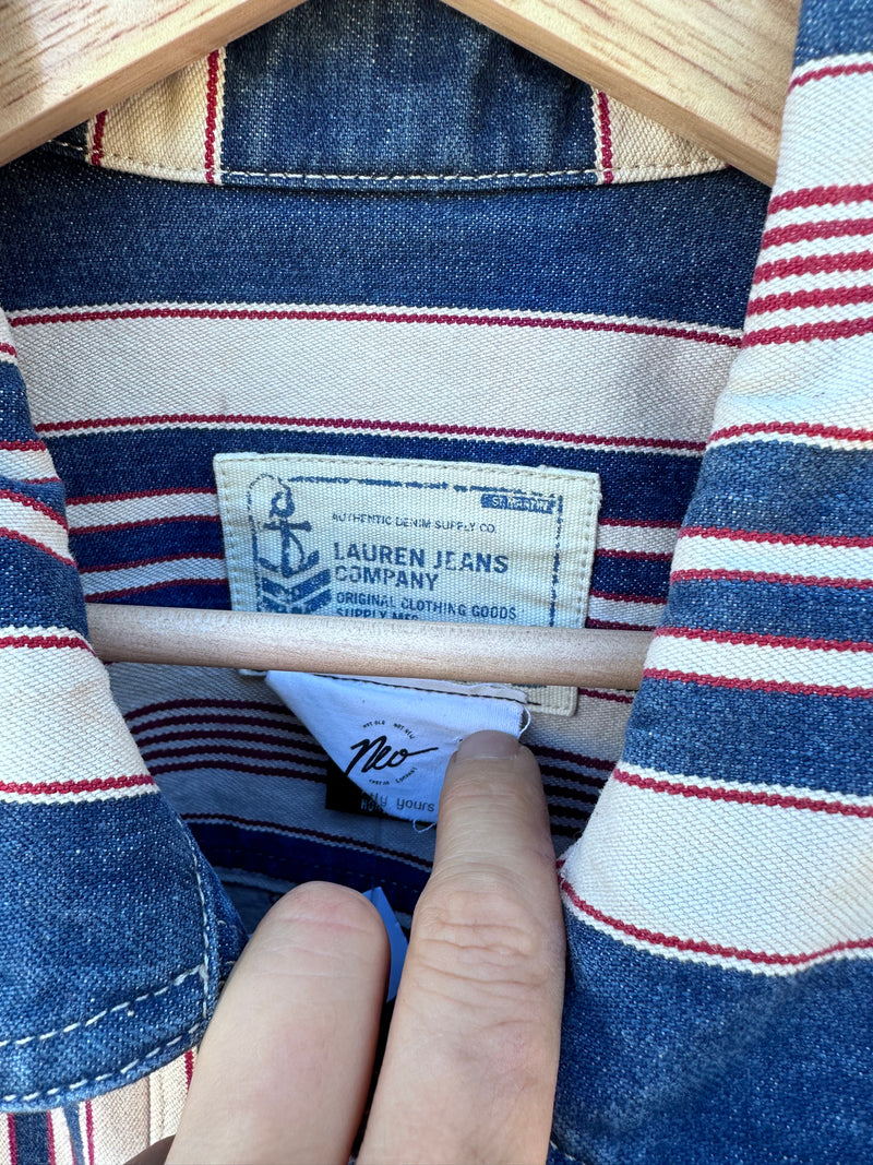 Ralph Lauren "Lauren" Striped Denim Jacket