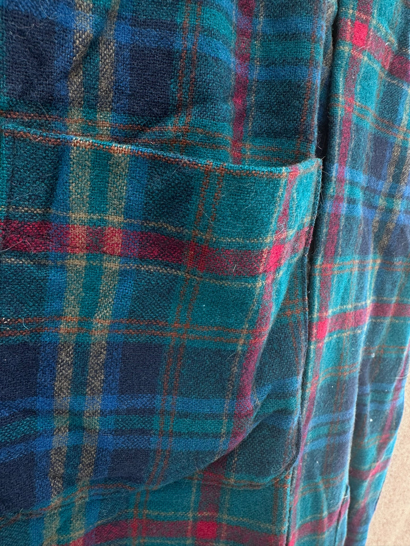 Blue/Red/Brown Plaid Wool Pendleton Shirt