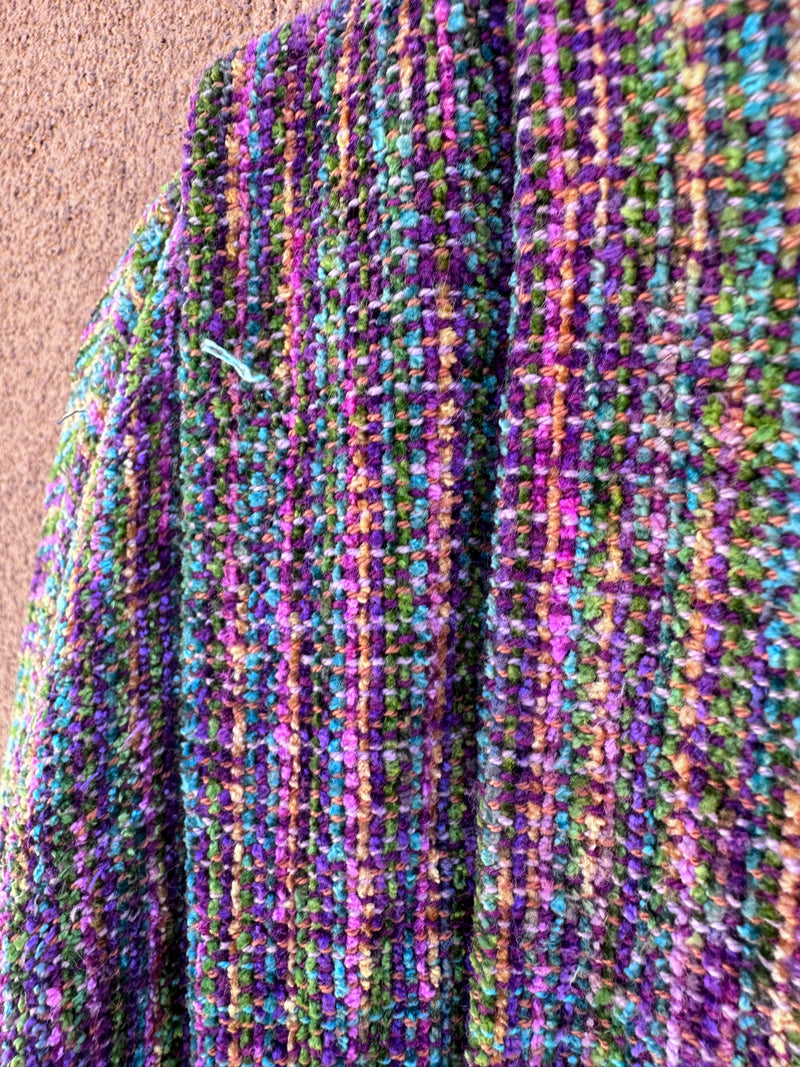 Colorful Poly Jacket by Marianne with Buffalo Nickel Buttons
