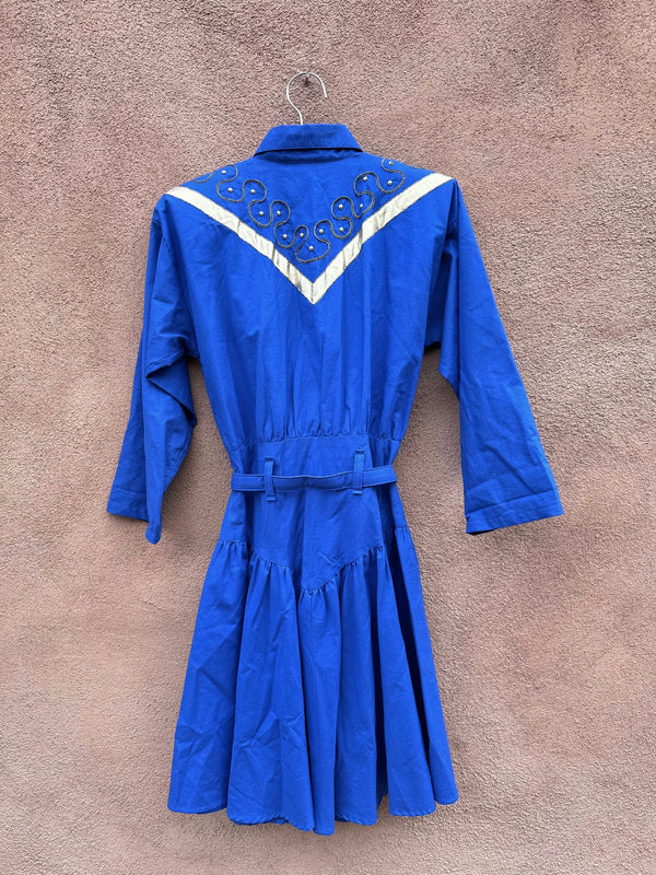 Blue & Gold Lilia Smitty Western Dress 5/6