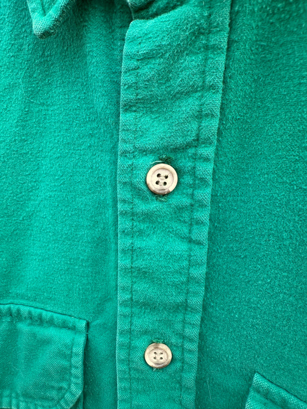 Green Flannel Shirt with 2 Pockets