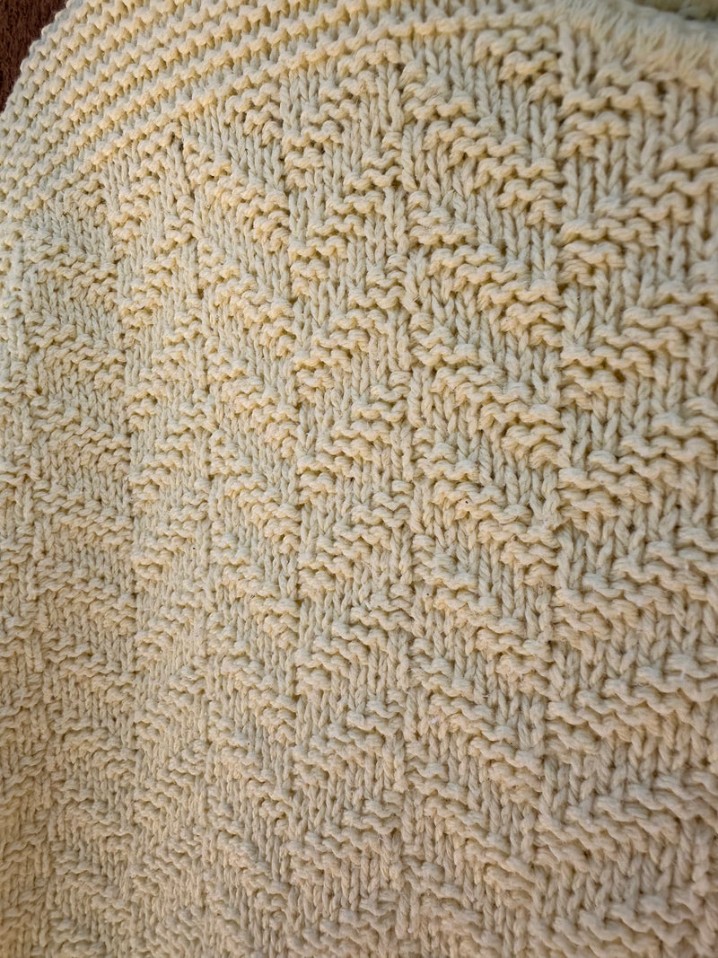 Yellow Knit Cotton Sweater Vest/Top