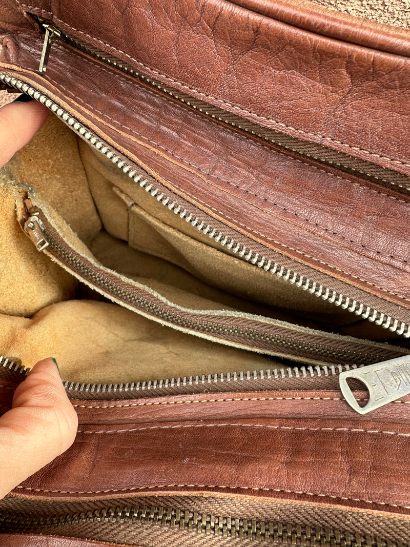 1970's Mexican Hand Tooled Leather Purse