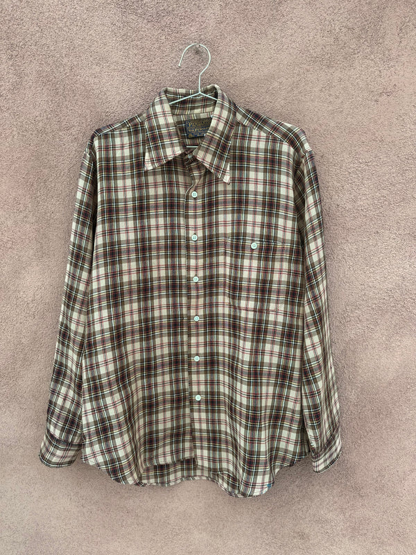 1970's Pendleton Sir Pendleton Brown Wool Shirt