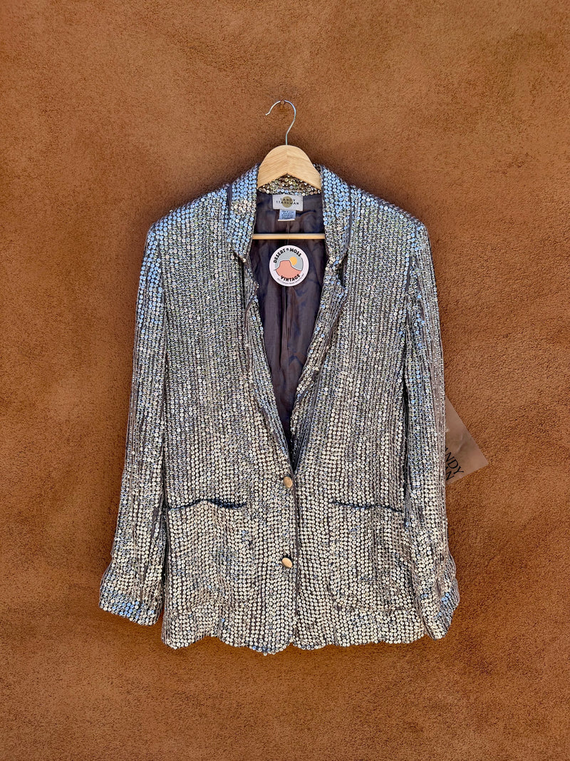 Sandy Starkman Silver Sequins Deadstock Jacket