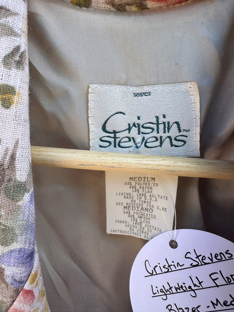 Cristin Stevens Lightweight Floral Blazer