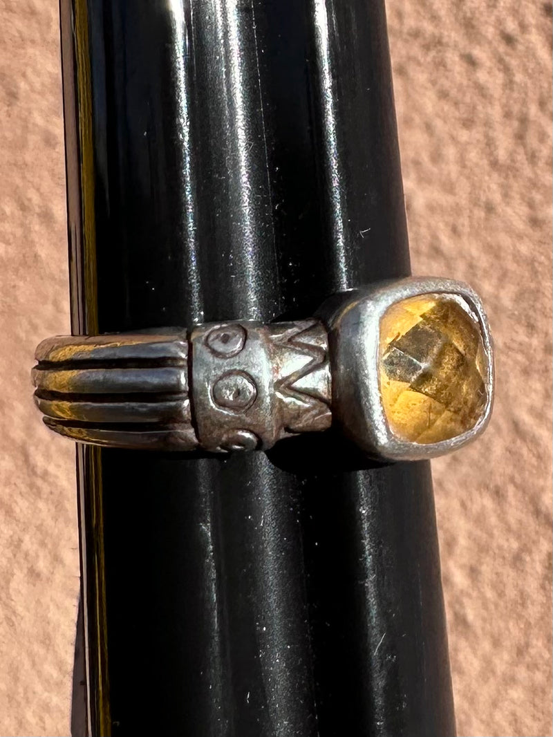 Silver & Topaz Ring