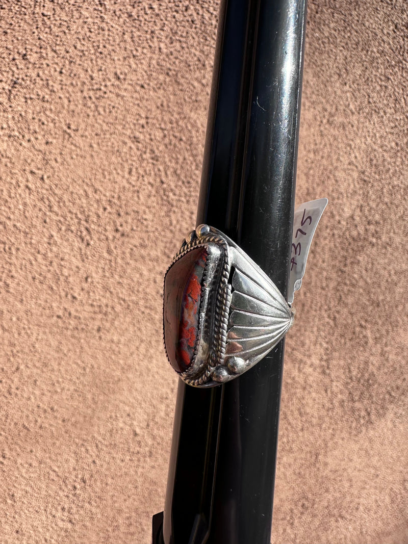Red Jasper Sterling Silver Ring