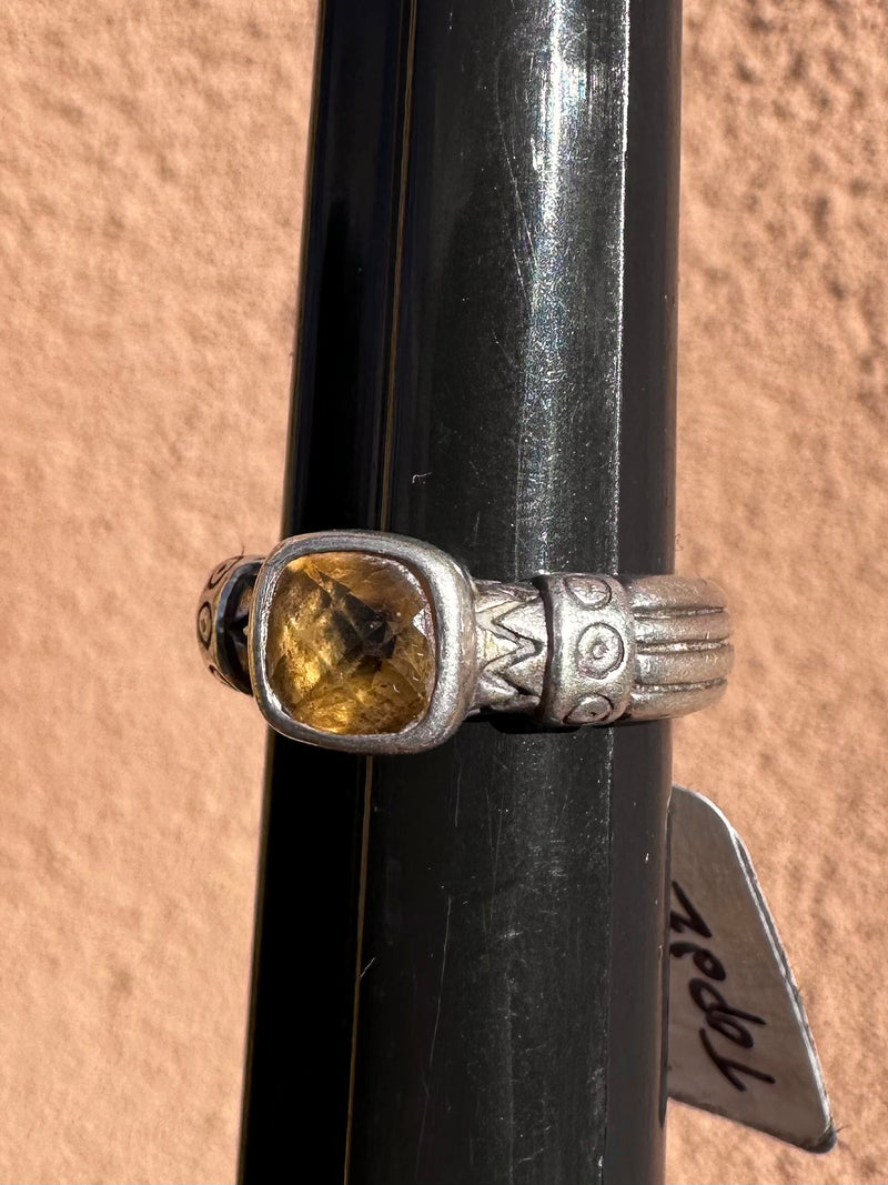 Silver & Topaz Ring